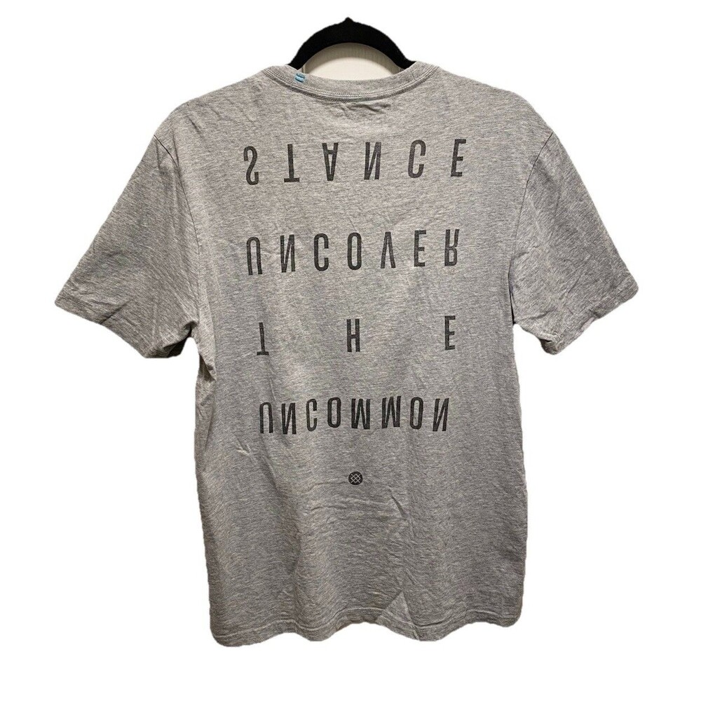 Stance Recover Men's The Crew T 100% Cotton Crewneck T-Shirt Gray • Medium